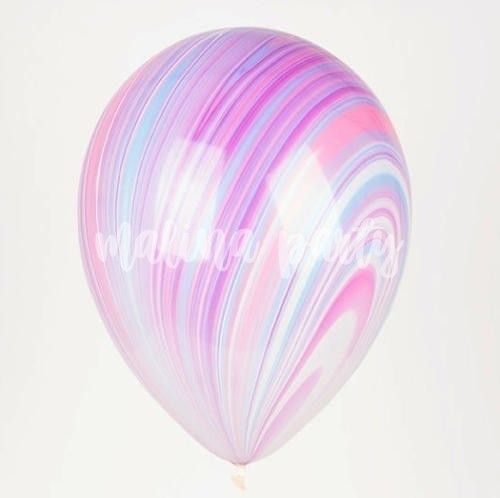 Воздушный шар агат павлин цветной