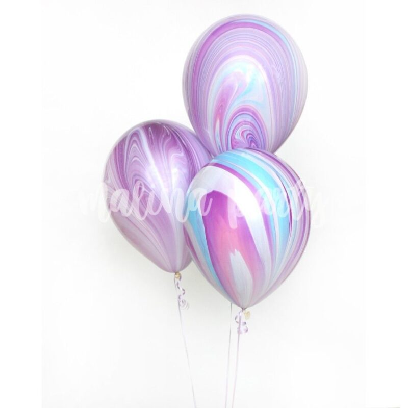 Букет воздушных шаров с гелием русалочка и цифра