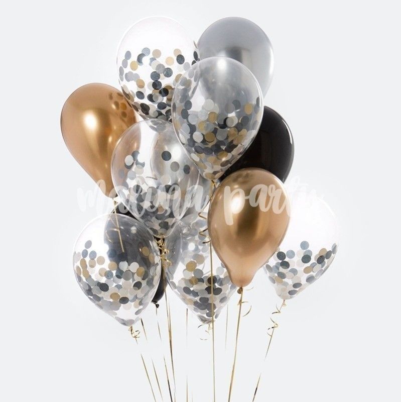 Букет гелиевых воздушных шаров с цифрой 4 на день рождения