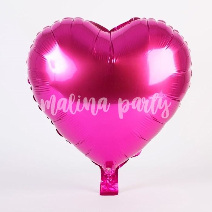 Воздушный шар с рисунком сердца розовые 1 штука
