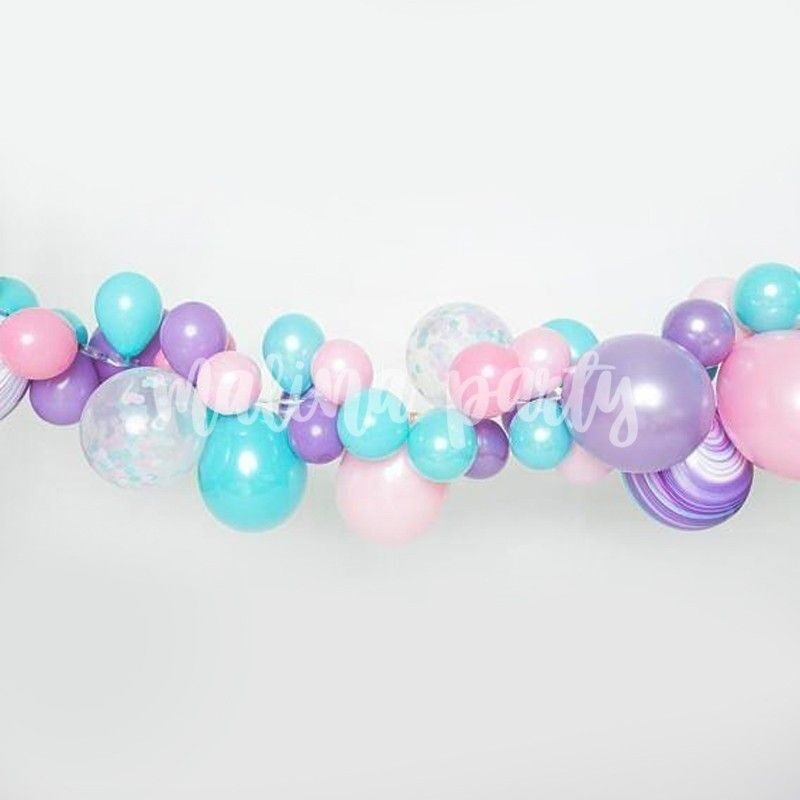 Воздушные шарики в наборе на 1 год Зайка и бабл светящийся