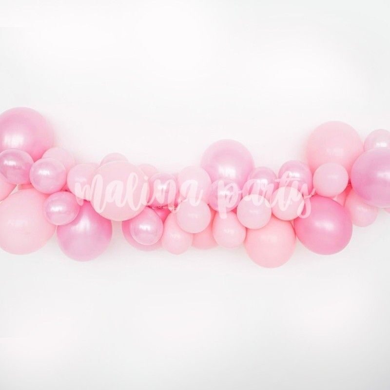 Набор воздушных шаров с каркасной цифрой Розовое золото и конфетти