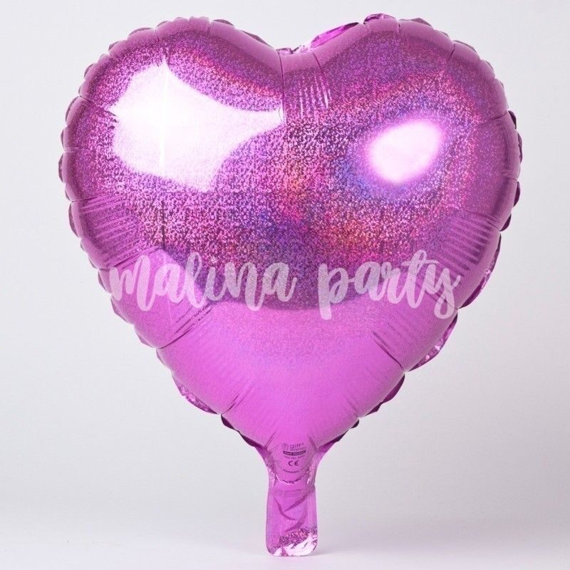Воздушный шар сердце фиолетовый