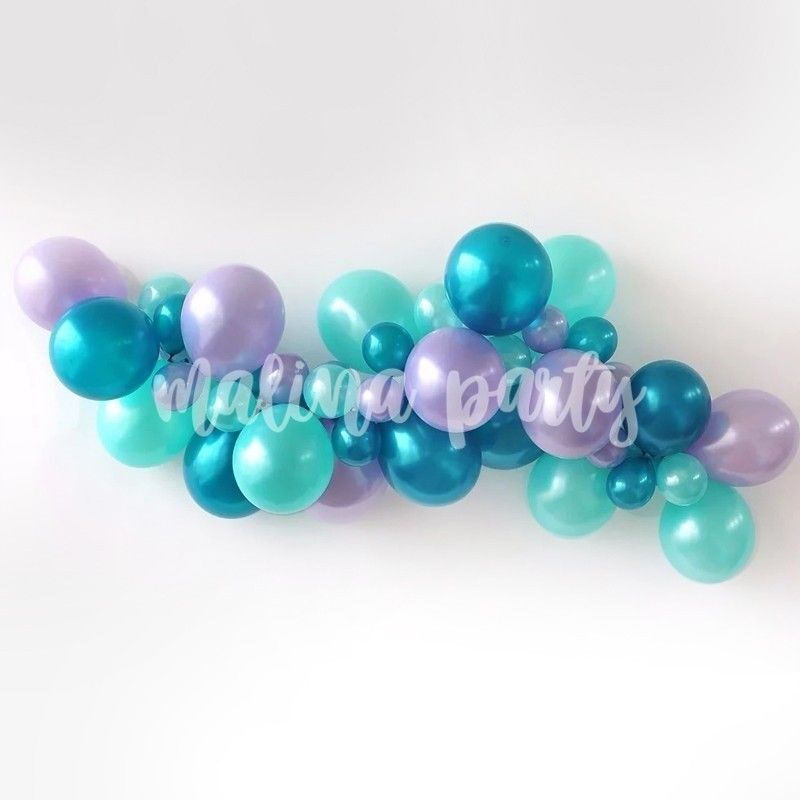 Воздушный шар Русалочка с фиолетовыми волосами