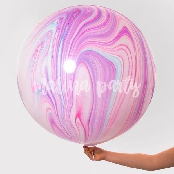 Букет воздушных шаров с гелием Это девочка розовый месяц