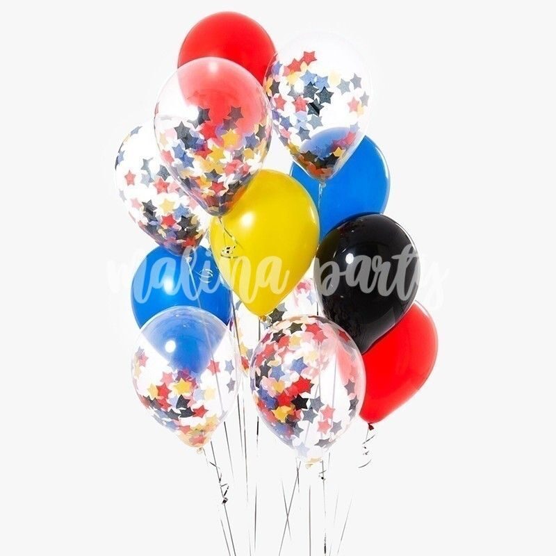 Букет воздушных шаров с конфетти №4