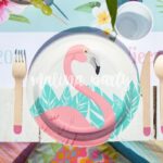 Набор посуды с фламинго 16 шт
