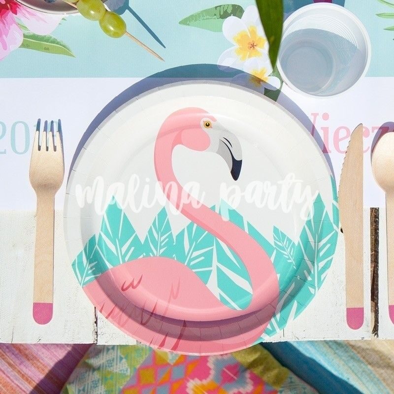 Набор посуды с фламинго 16 шт