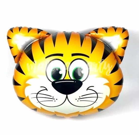 Воздушный шар тигр голова