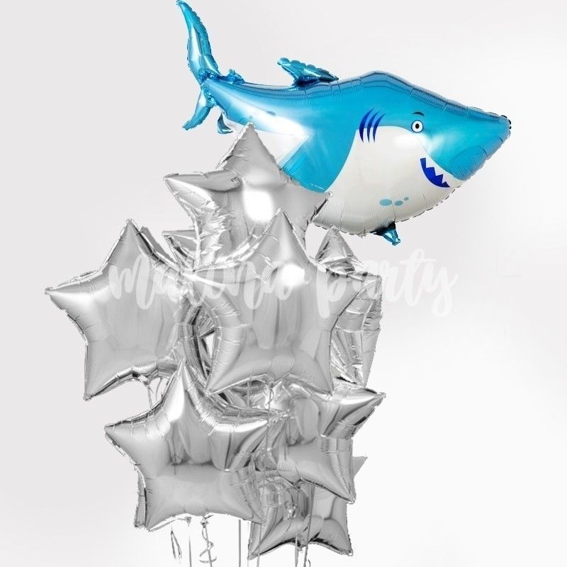 Букет воздушных шаров акула