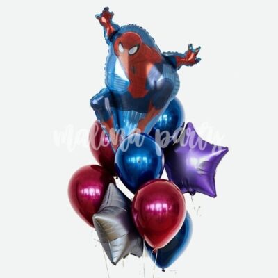 Букет воздушных шаров человек паук