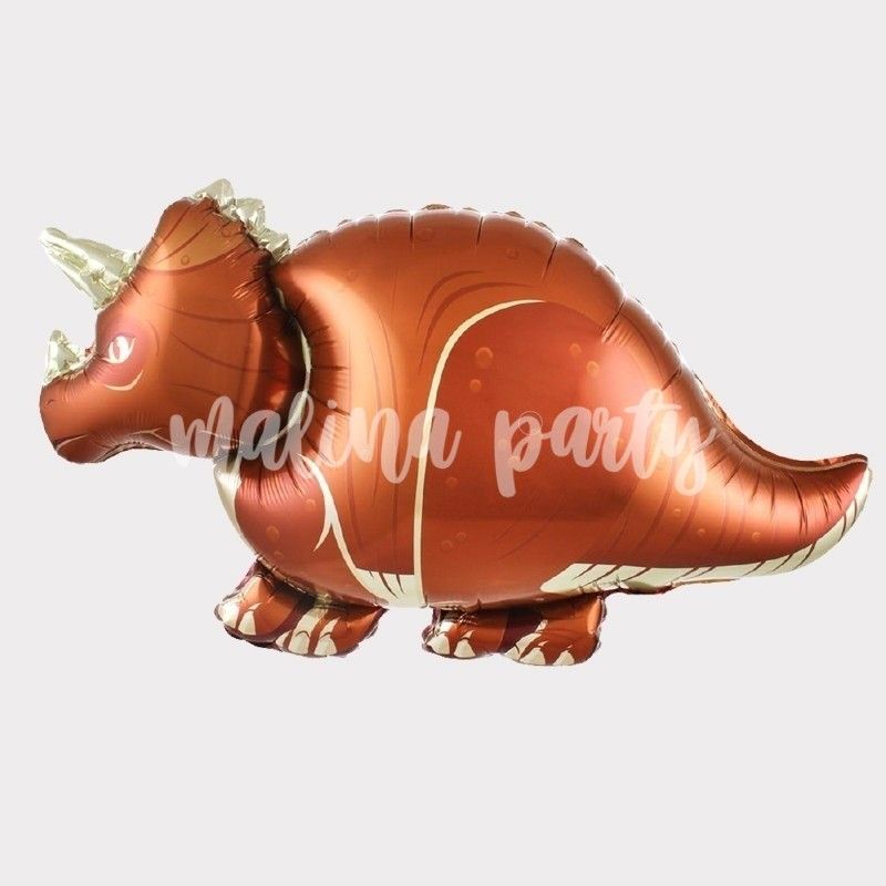 Воздушный шар динозавр коричневый