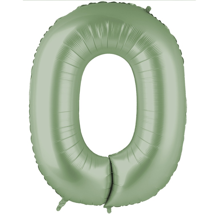 Воздушный шар цифра 0 оливковый Воздушный шар цифра 0 оливковый