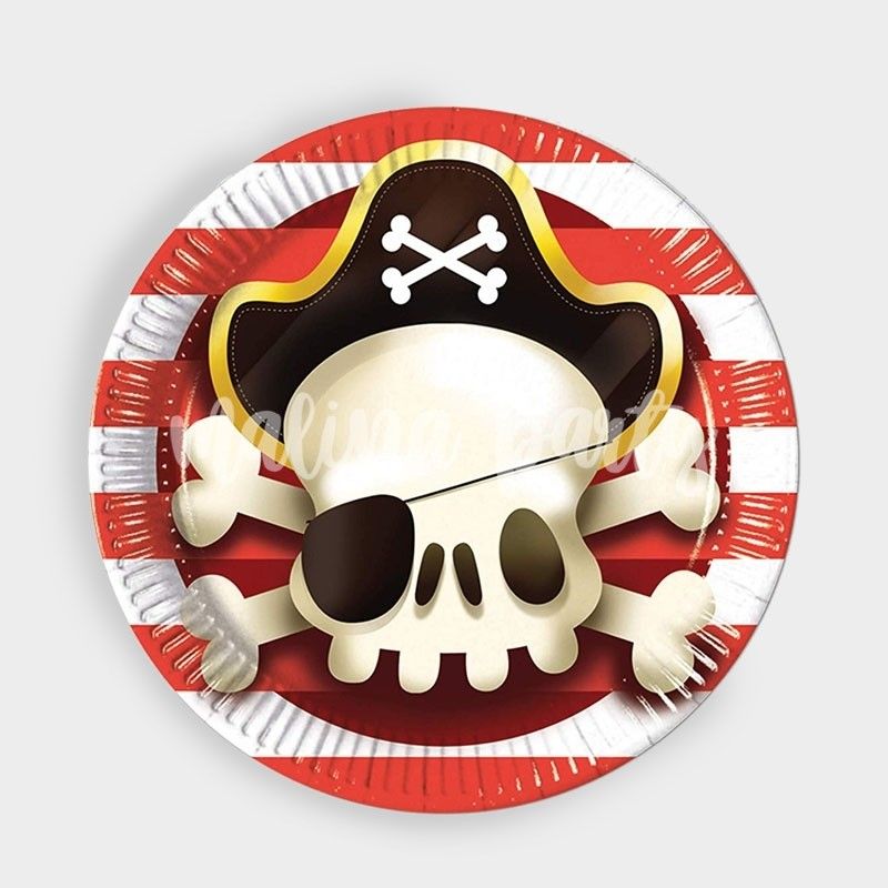 Тарелка пираты 8 штук