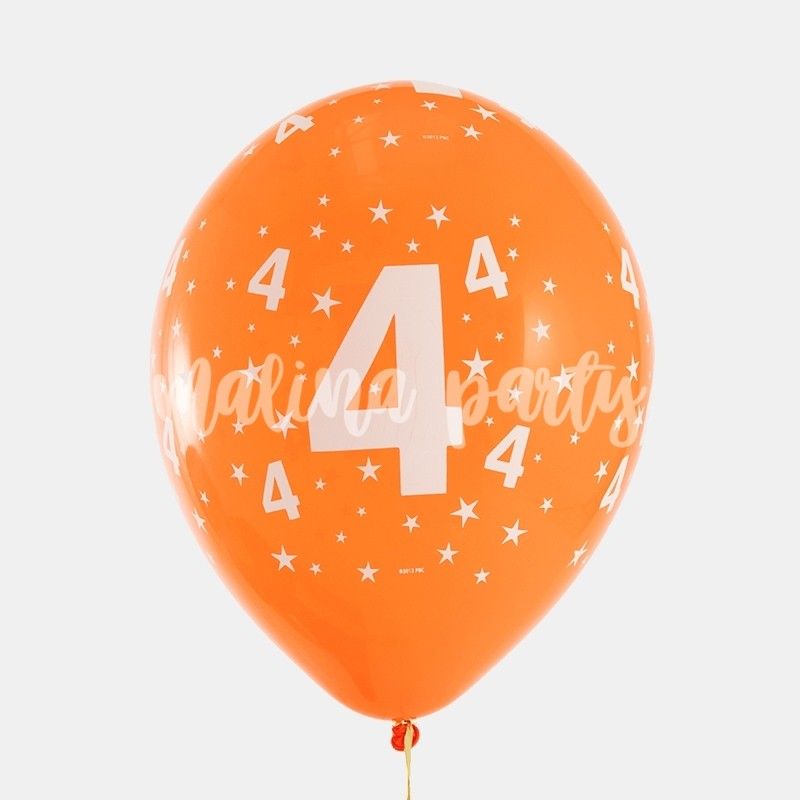 Воздушные шары с цифрами букет из 12 штук на день рождения