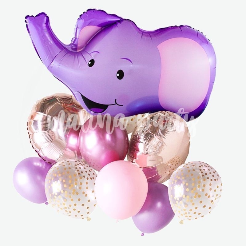 Букет воздушных шаров с гелием Слоненок