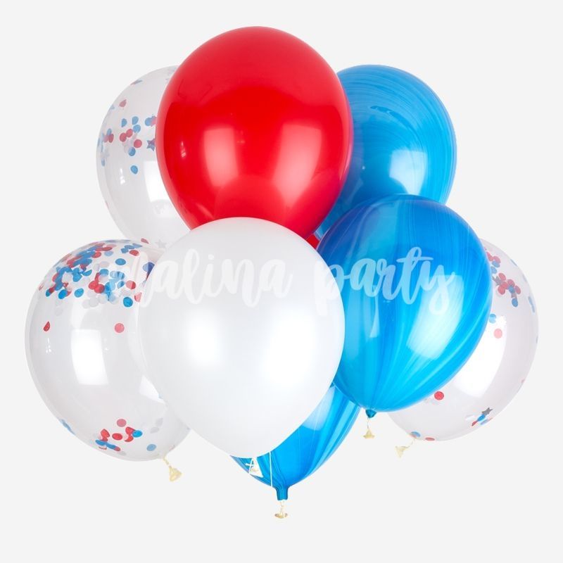 Букет воздушных шаров пираты с цифрой 6 на день рождения