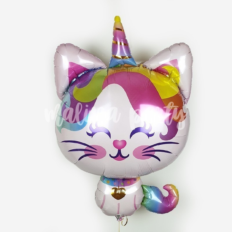 Воздушный шар котенок-единорог