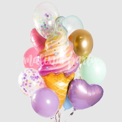 Букет воздушных шаров с мороженым