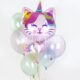 Букет воздушных шаров с гелием Веганский