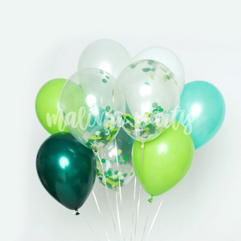 Воздушные шары с гелием и звезды золото в букете с цифрой на день рождения