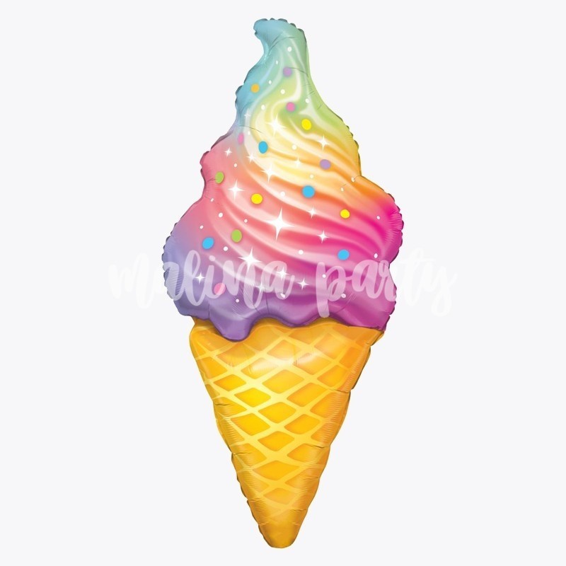 Воздушный шар радужное мороженое