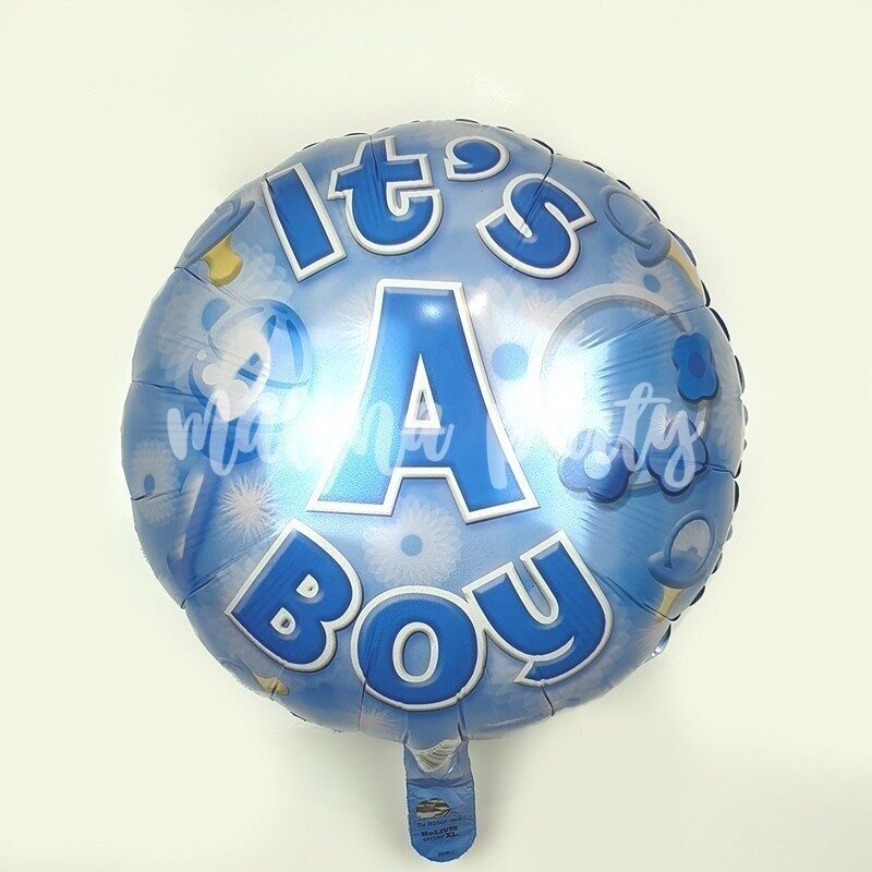 Воздушный шар круг С первым днем рождения