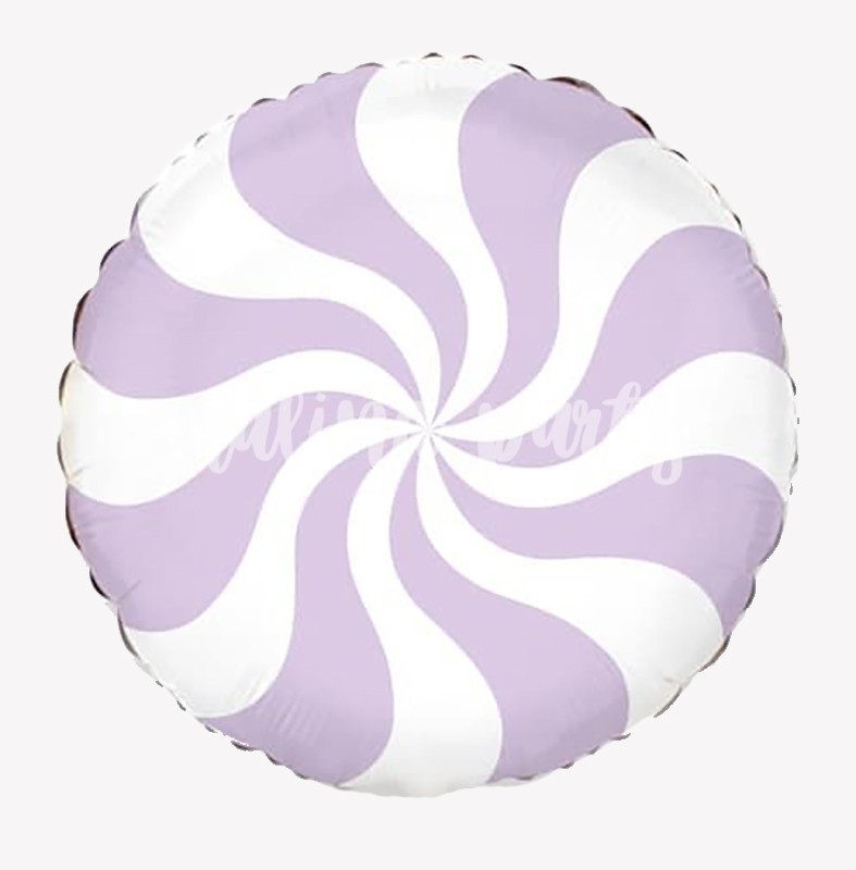 Воздушный шар леденец пастель лиловый