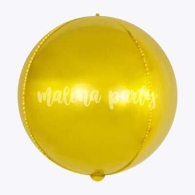 Воздушный шар сфера золото 51 см