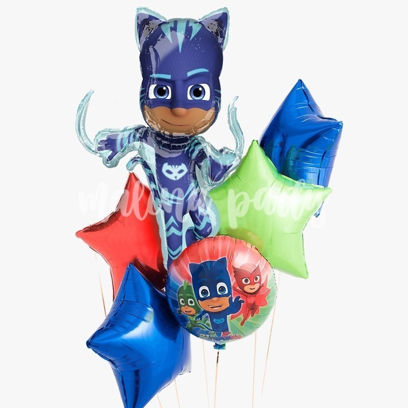 Букет воздушных шаров с гелием Герои в масках
