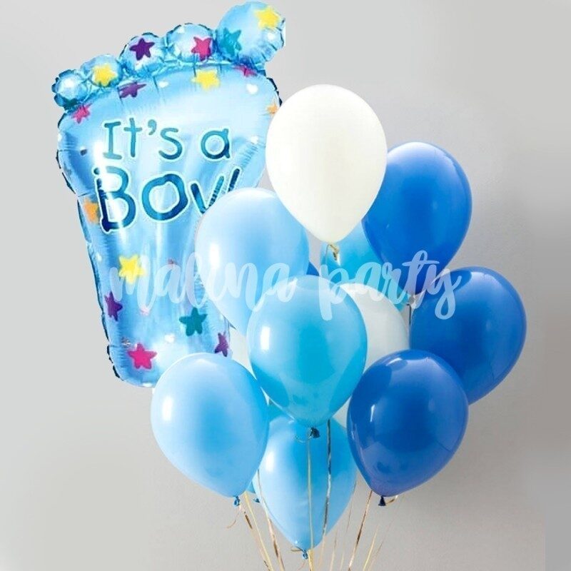 Букет воздушных шаров с гелием на рождение девочки