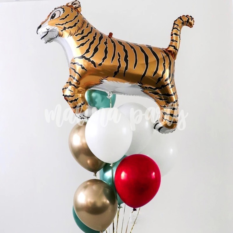 Букет воздушных шаров Тигр и хром