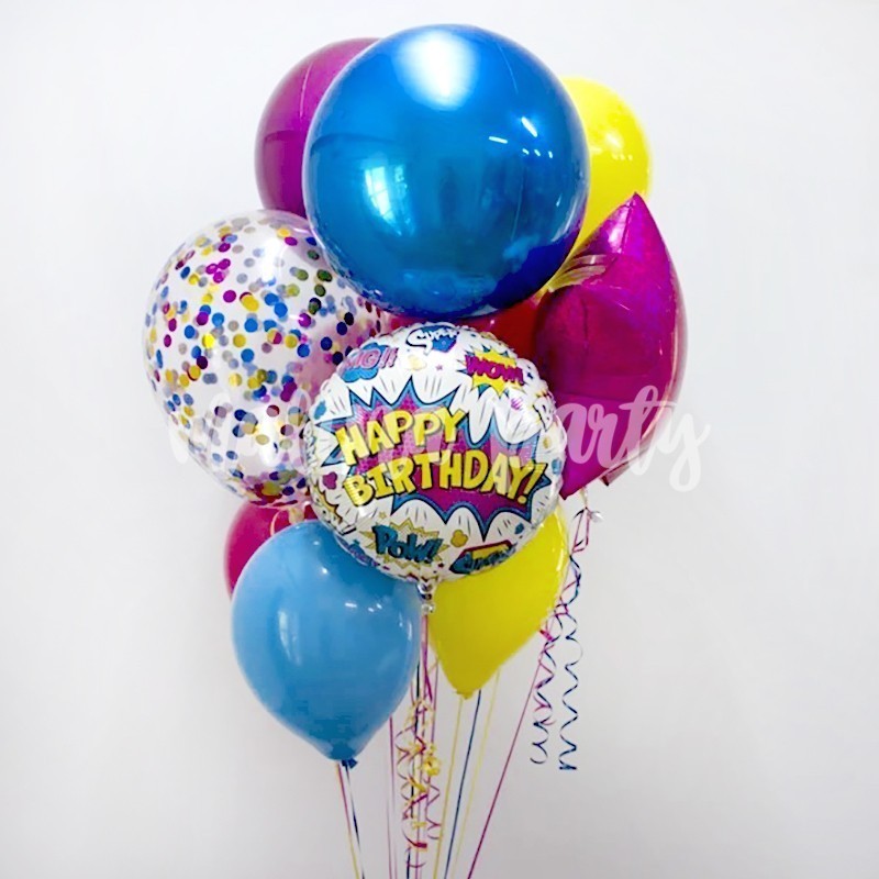 Букет воздушных шаров с гелием шар комикс и сферы