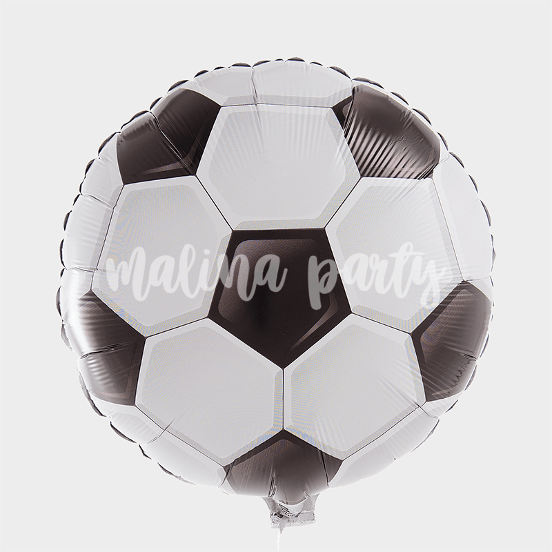 Воздушный шар с рисунком футбольный мяч 10 штук
