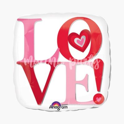 Воздушный шар квадрат LOVE
