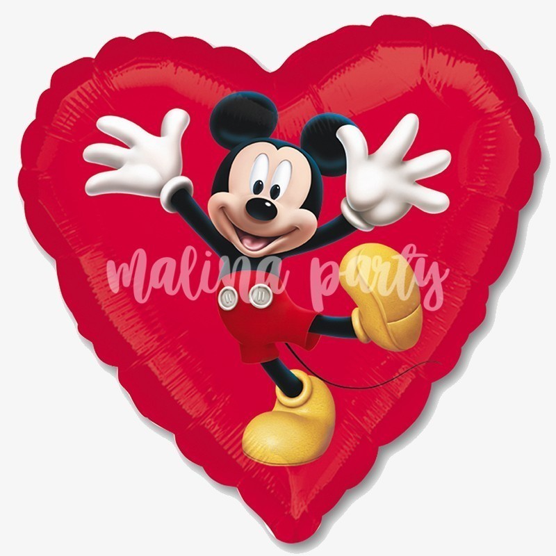 Коробка с шарами Мишка и сердца