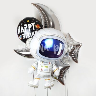 Букет воздушных шаров Космонавт и звезды
