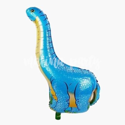 Воздушный шар Динозавр голубой