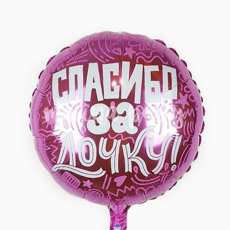 Воздушный шар круг мороженое с днем рождения