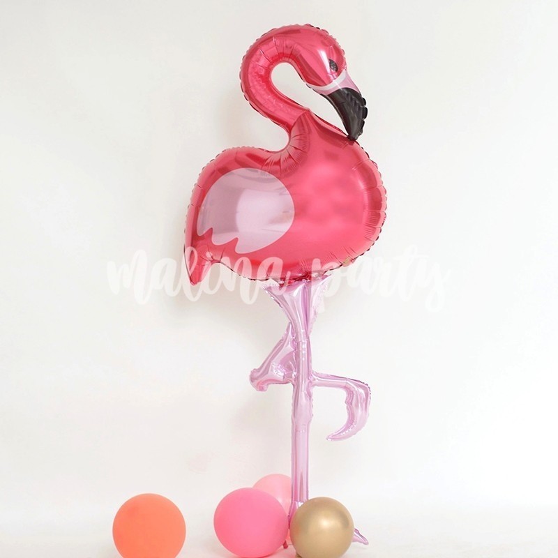 Ходячий шар фламинго розовый