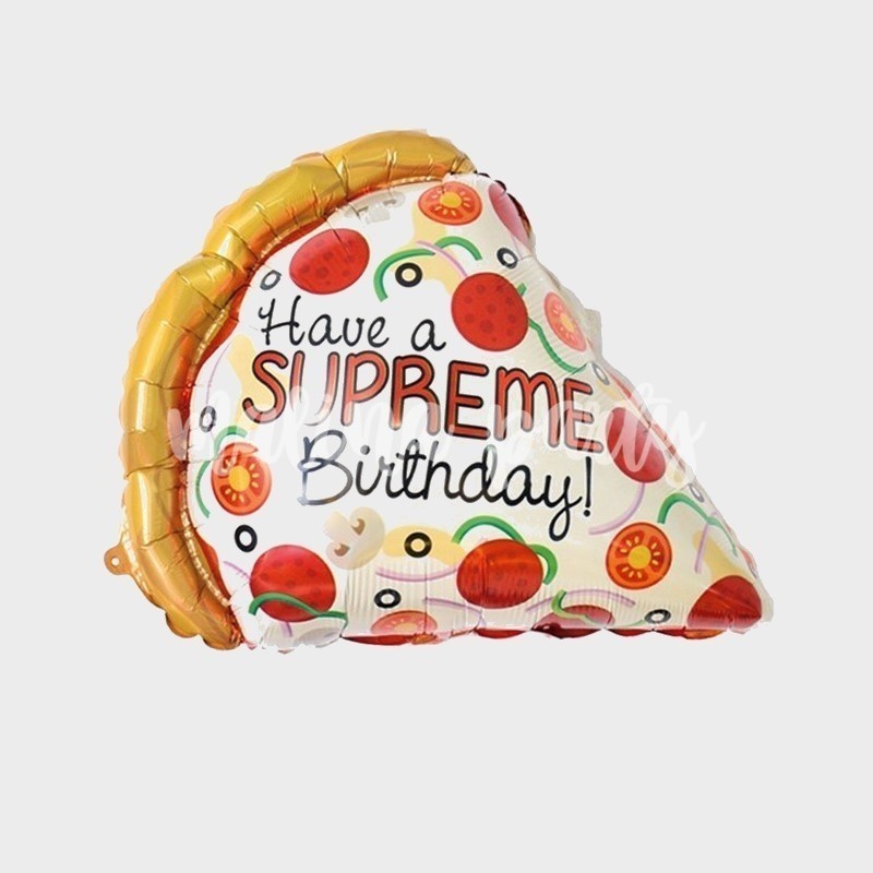 Воздушный шар пицца С днем рождения
