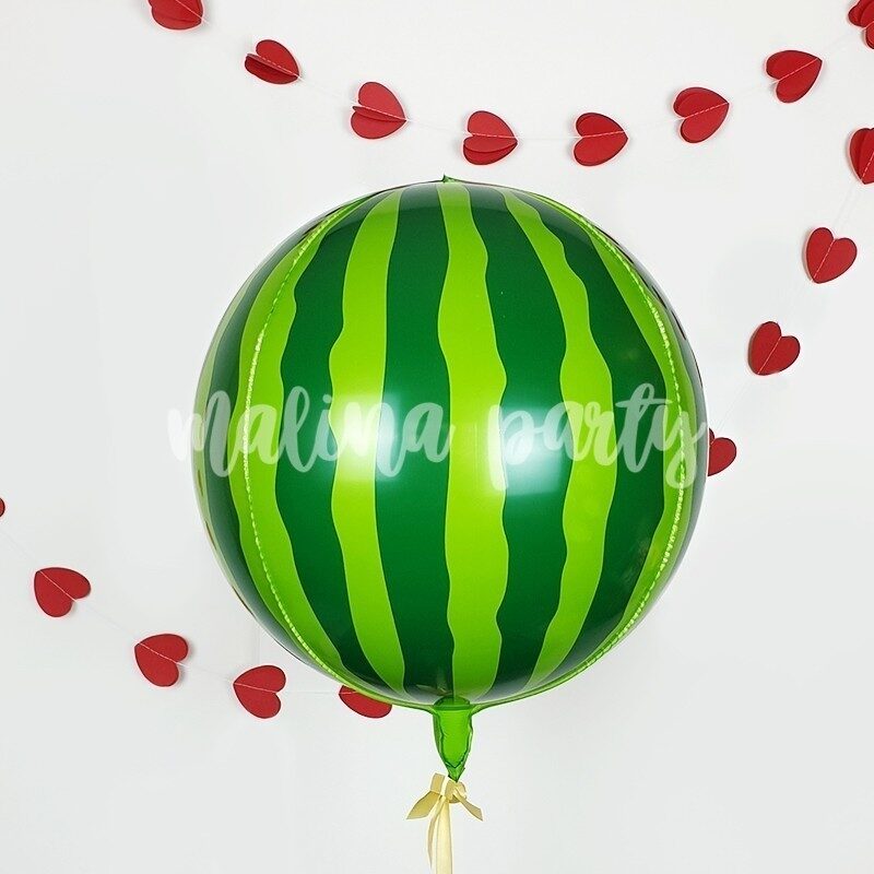Воздушный шар сфера омбре розово-зеленый