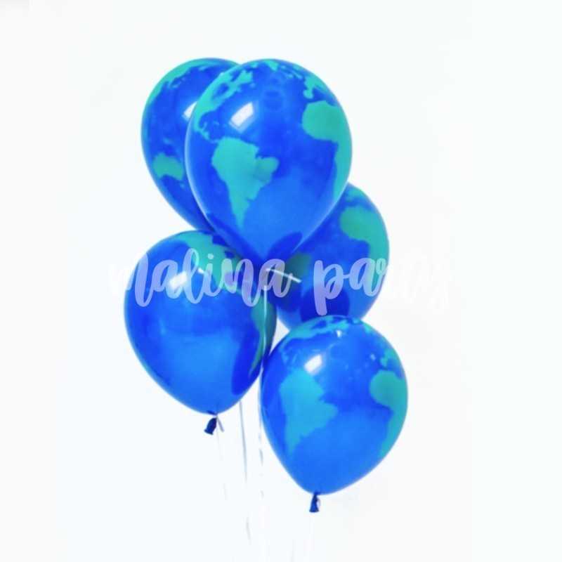 Букет гелиевых воздушных шаров с конфетти №10