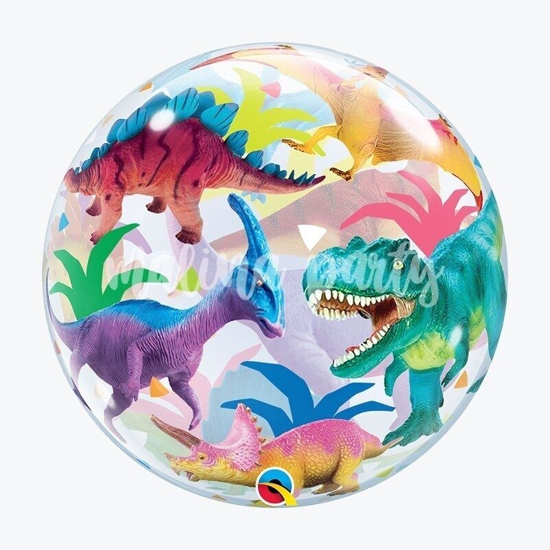 Воздушный шар бабл динозавры