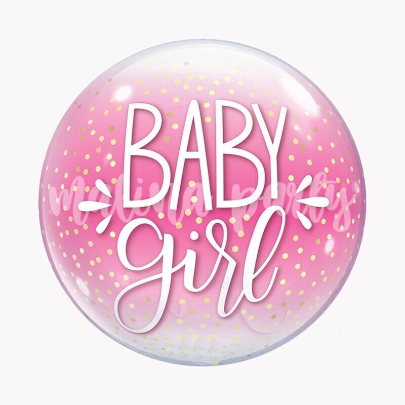 Воздушный шар бабл Baby girl
