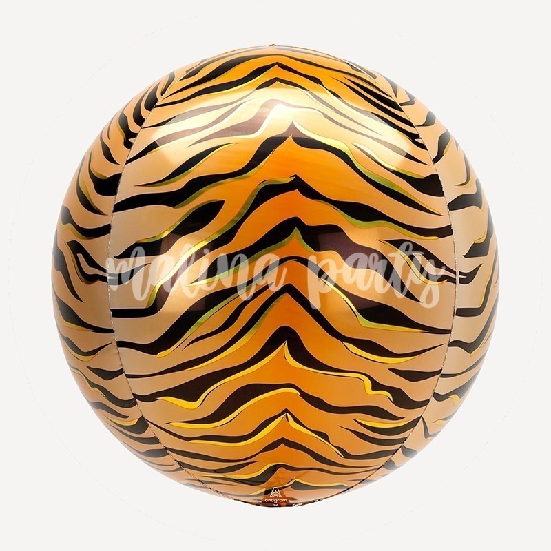 Воздушный шар сфера принт тигр