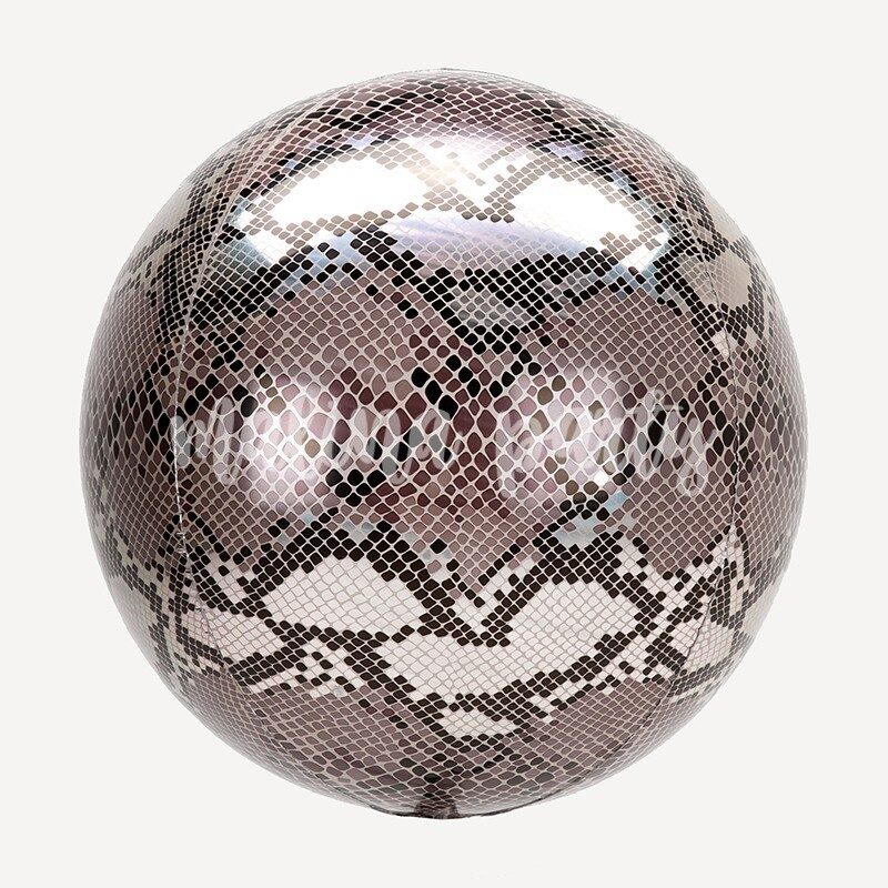 Воздушный шар сфера 3D серебро