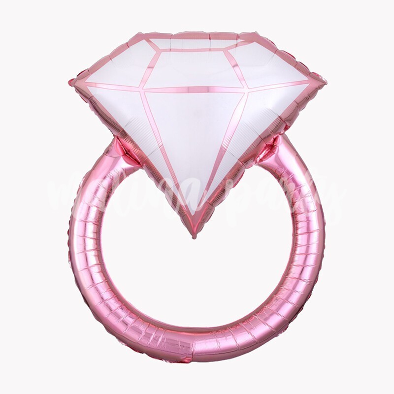 Воздушный шар кольцо розовое