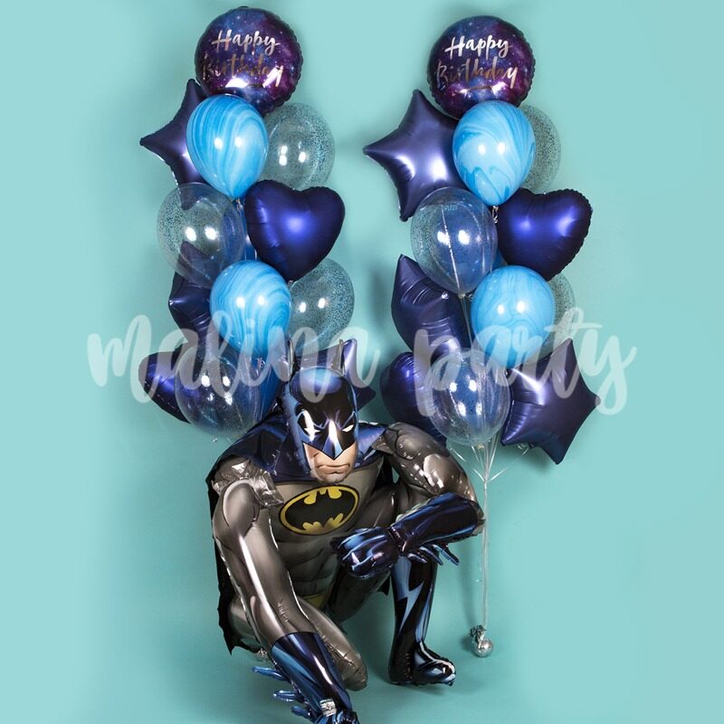 Воздушные шары с гелием в наборе Дино вечеринка и цифра на день рождения