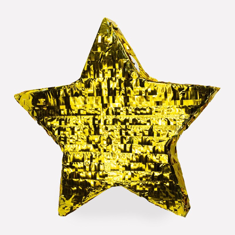 Пиньята Звезда золото фольга